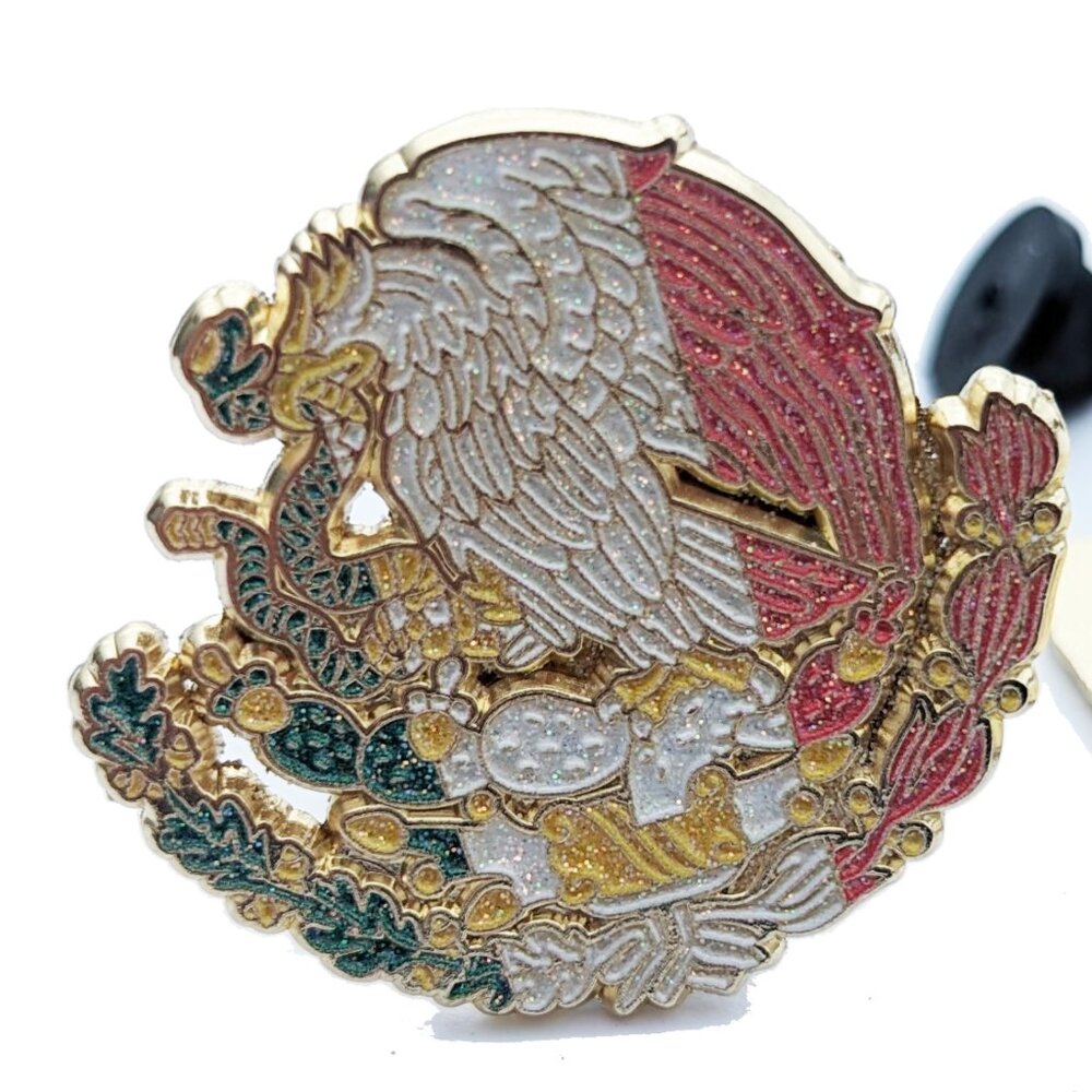 Pin Mexico Pin for Caps Clothing Enamel Badge Mexican Flag Pin Aguila Mex Flag
